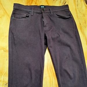 Authentic Paige Federal Jean's 32/30 maroon